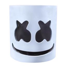 Masques Hot Marshmallow Cos Prop DJ a mené Luminous Mask pour la performance en direct de Halloween Fashion Cosplay Anime Mask Party Bar Cosplay
