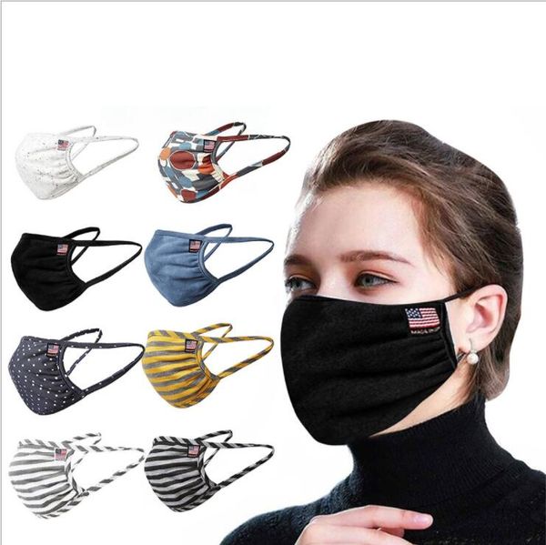 Masques faciaux Femmes Été Respirateur Hommes Rayé Gaze Masque Lavable Respirant Antipoussière De Protection Bouche Masques Couverture Patchwork Masques LSK343