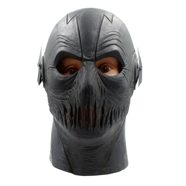 Máscaras personaje de película Cosplay Zoom máscara máscaras negras látex cabeza completa transpirable fiesta de Halloween accesorio de vestuario Cosplay Navidad
