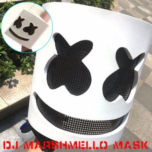 Masques Nouveau DJ Marshmello Masque Cosplay Costume Casque Pour Fête Syllabe Électrique Halloween