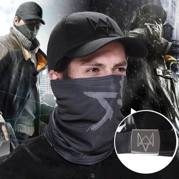 Masques New Quality Watch Dogs Aiden Pearce Cosplay Cosplay Hat Face Mask Mask Scarf Costume