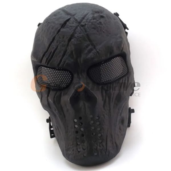 Máscaras Nuevo Skeleton Skeleton Army Airsoft Tactical Paintball Full Full Protection Mask Y200103
