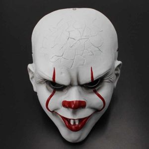 Maskeert Stephen King's It: Hoofdstuk Two Pennywise Clown Mask Resin Cosplay Halloween Props X0803