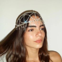 Masques Stonefans Gland Coiffe Bijoux Bijoux Faits À La Main Club De Mariage Mode Bling Strass Chapeau Festival Fille pour Femmes Bandeaux