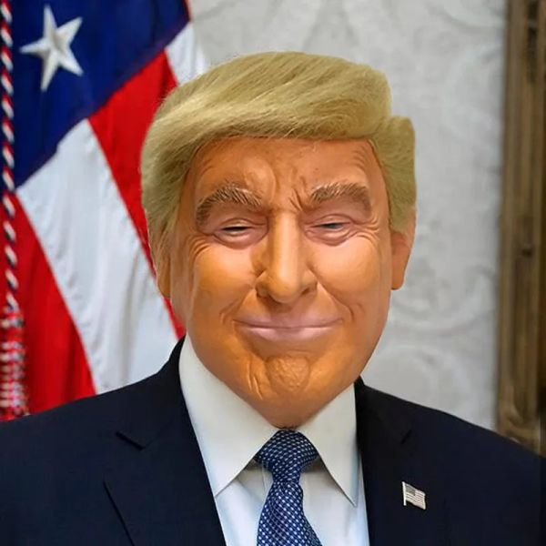 Masques Trump Latex Full Face Face Human Mask for Mask Festival Halloween Pâques Costume Party Cosplay Prop (Donald Trump)