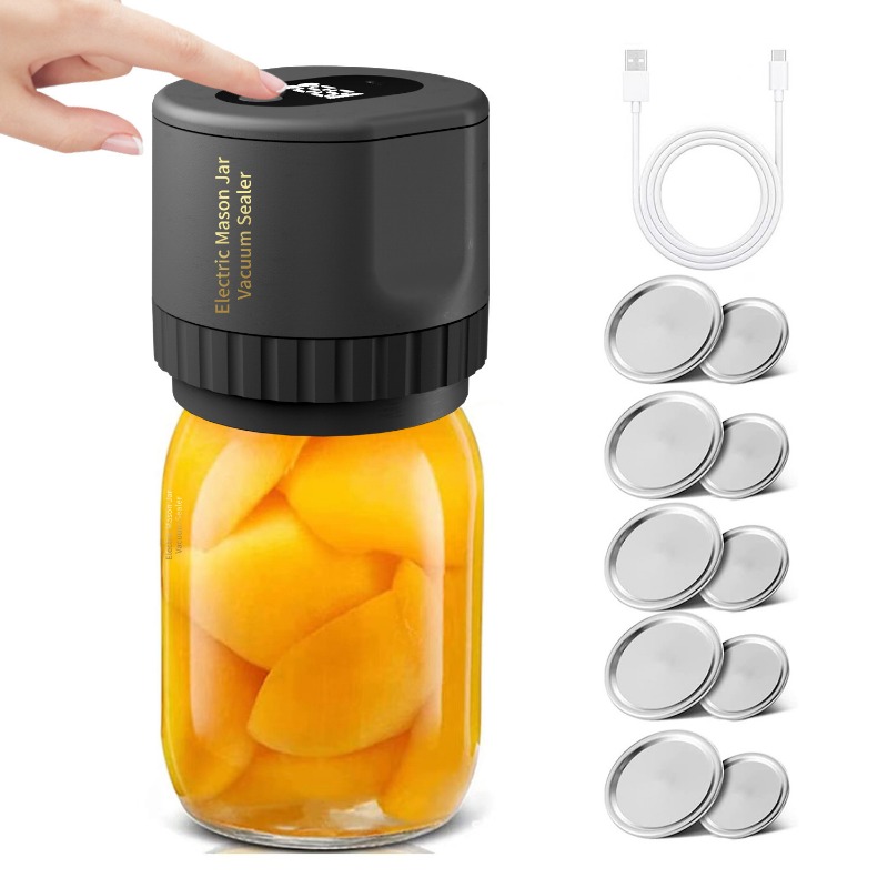 Mason Jar Vacuum Sealing Machine Food Packaging Machine Automatic Small Keep Food Fresh Seal Plastic-Envelop Machine Vacuum Compressor wholesale