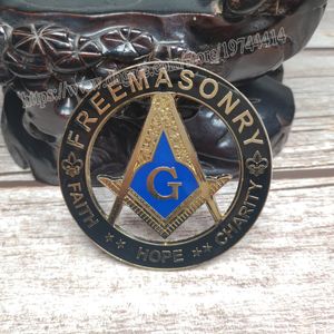 Masonic Auto Badge Embleem Mason Vrijmetselaars BCM20 Vrijmetselarij Hope Hope Exquisite Verftechniek Persoonlijkheidsdecoratie Koelkast Magneetjes