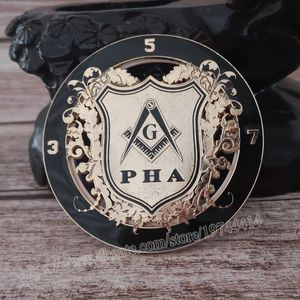 Masonic Car Badge Embleem Mason Freemason BCM24 PHA Exquisite Verftechniek Persoonlijkheidsdecoratie Koelkast Magneetjes
