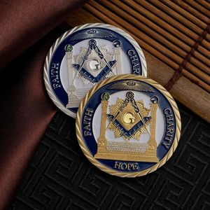 Vrijmetselaars vrijmetselaar Freemasonry Faith Charity Challenge Challenge Coin Commemorative Coin Collect