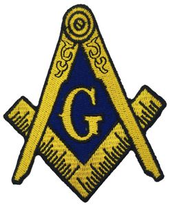 Vrijmetselaars-logo patch geborduurd opstrijkbare kleding mason Lodge embleem Mason G-vierkant kompas patch naai op elk kledingstuk5580294