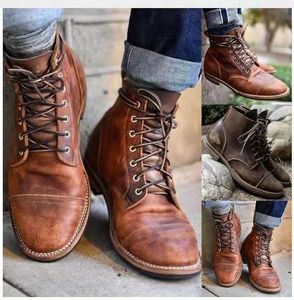 Grande taille ue 38-48 Masorini hommes en cuir à lacets Martin robe chaussures hommes Vintage britannique chaussures automne hiver en gros