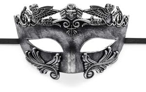 Mascarada máscara hombres Vintage veneciano Mardi Gras fiesta Eyemask Halloween Navidad carnaval fantasma de la ópera disfraz Props