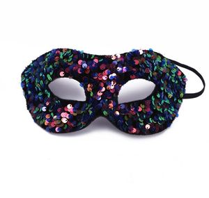 Máscara de la mascarada Sirena Lentejuelas Fiesta Eyemasks Mardi Gras Traje Accesorios Decoración de Halloween Máscaras venecianas