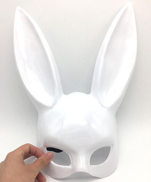 Masquerade Mask Rabbit Ears Bunny Mask The Pâques Bunny Mask Bunny Girl Ears For Party Halloween Christmas Gift8579552