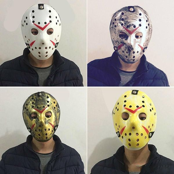 Masques de mascarade pour adultes Jason Voorhees Masque de crâne Paintball 13ème masque de film d'horreur Costume d'Halloween effrayant Cosplay Festival Masque de fête Y