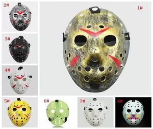 Masquerade Masques Jason Voorhees Masque Vendredi 13e Movie Horror Hockey Masque effrayant Halloween Costume Cosplay Plastic Party Masks 9644915
