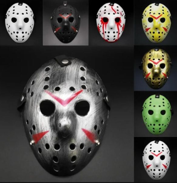 Masques de mascarade Jason Voorhees Masque Vendredi 13 Film d'horreur Hockey Effrayant Halloween Costume Cosplay Plastic Party FY2931 i0823