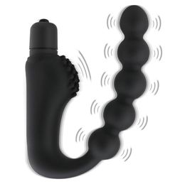 Masaje 10 modos Vibrador Anal Plug Vagina PSpot Masajeador de próstata Juguete sexual para pareja Masajeador de punto G Producto adulto del sexo para mujeres 1429102