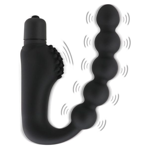 Massage 10 Mode Vibrant Plug Anal Vagin P-Spot Prostate Masseur Sex Toy pour Couple G Spot Masseur Produit de Sexe Adulte Pour Women181Q