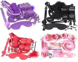 Massage 10 PCSet EXOTIC SEXY PRODUCTS POUR ADULTES GAMES BONNE CUIR BDAGE BDSM HAUCHOCHES SEXY TOYS WHIP GAG FEMMES SEXY ACCESO3475819