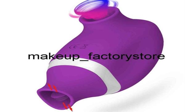 Massage 10 vibratrice puissante pour femmes Clit Sucker Clitoris Stimulator oral Tongue Pouche Licking Licking Sex Toys pour 6423218