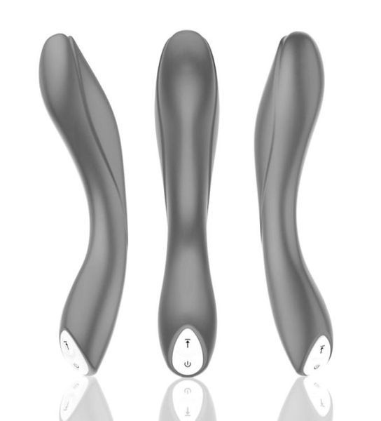 Masaje Masajeador de próstata de 12 velocidades Vibrador anal Juguetes sexuales para adultos Hombres Mujeres Carga USB erótica Vibrador flexible Clítoris Stimu7794572