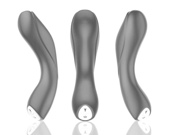 Masaje Masajeador de próstata de 12 velocidades Vibrador anal Juguetes sexuales para adultos Hombres Mujeres Carga USB erótica Clítoris vibrante flexible Stimu6178312