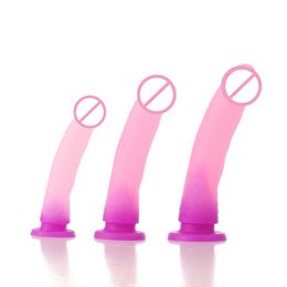 Consolador rosa de masaje 2021 para mujer, consolador enorme de silicona, pene de masturbación femenina realista, juguetes eróticos sexuales para adultos, tapón Anal