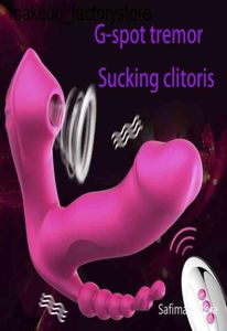 Massage 3 en 1 vibratrice de gode portable portable gspot clitoris stimulateur orgasm anal viginal masseur machine adulte sex toys for 6614344