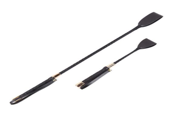 Massage 3060cm BDSM PU Cuir Spanking Paddle Long Whip Flirting Slave Bondage Flogge Fetish Sexy Produit pour les couples Adultes SM 3036541