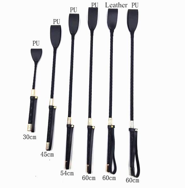 Massage 3060cm Black Pu Leather Spanking Paddle Long Whip Flirting Slave BDSM Bondage Flogger Sex Toys for Women Adults SM Games5030888