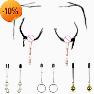 Masaje 7 Estilo Sexy Metal Nipple Clamps of Adult Game Bdsm Sex Toys Fetish Slave Nipple Labia Bondage Ring para Hombres Mujeres Gay Flirt Tool