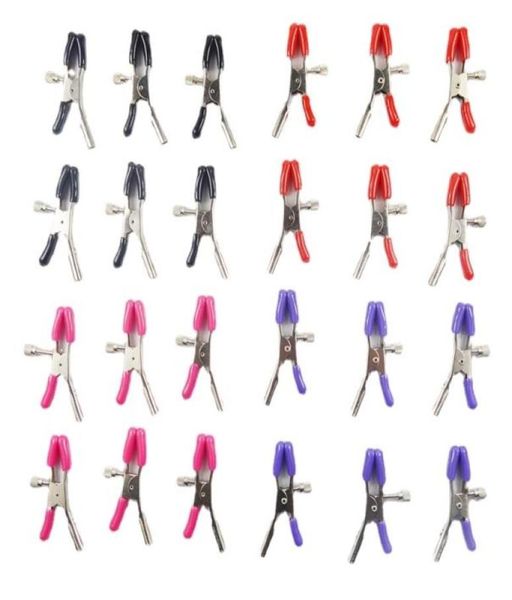 Massage A réglable en acier inoxydable Clips de sein en métal Pinces de mamelon Bondage esclave Sex Toys Adults pour femmes Toy sexuel entier7615846