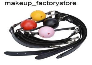 Massage Adulte Sex Toys Pour Couples Femme Bdsm Bondage femme Bouche Ouverte Réglable Gag Ball Restrictions Esclave Accessoires Érotiques S6829824