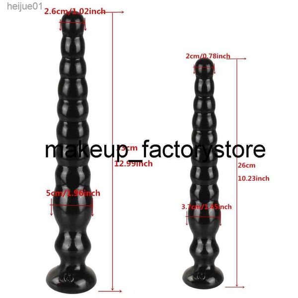 Massage Anus Backyard Beads Anal Balls Long Anal Plug Avec Ventouse Prostata Massage Butt Plug Sex Toys pour Femmes Hommes Adultes Produits L230518