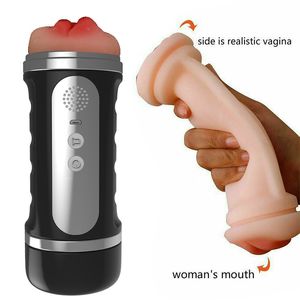 Automatisch tellen Mannelijke Masturbator Man Zuigen Vibreren voor Mannen Glans Exerciser Masturbate Cup Sex Machine Toy