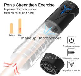 Massage Automatic Penis Extender Vacuum Pompe USB Charge électrique Pump Pump Sex Toys for Men Pinile Agruger érection Male Mastu2133229