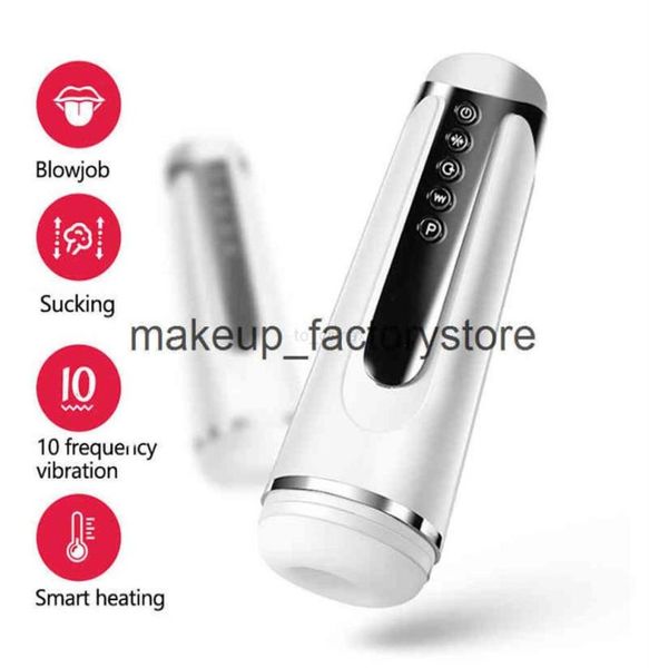 Massage automatique Super puissance pipe chauffage succion mâle masturbateur vibrateur vagin Masturbation jouets sexuels pour hommes Machine290H2125143