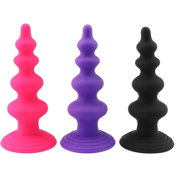 Massage arrière-cour perles gode Anal godemichet Anal jouets sexuels pour adultes hommes femmes Gay Silicone Vaginal g-spot stimulateur Masturbation