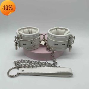 Ensemble de jeux de bondage pour adultes Bdsm avec chaîne de traction en métal de menottes cosplay esclave fétiche pour femmes gays et amoureux pour punir le flirt