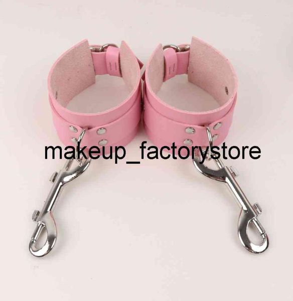 Massage BDSM Contraintes Adulte Érotique En Cuir Rose Menottes Bondage Fétiche Fantaisie Sex Toys Pour Femmes Couples Jeux Flirting Store2286065