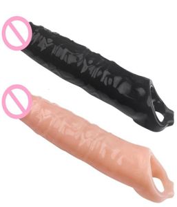 Massage Big Size Penis Sleeve Super grote penis extender Condonn Cock Extension Dick Enlargemen Sex Toys for Men Toys voor volwassenen 189081012