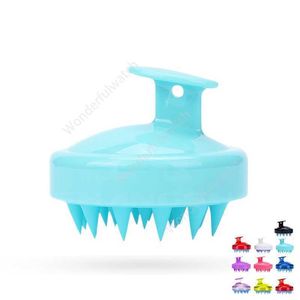 Massage Brosse Lavage Cheveux Cuir Chevelu Gommage Coussin D'air Silicone Shampooing Peignes Nettoyage Salle De Bains Accessoires Femmes Bain DAW255