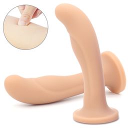 Masaje Butt Plug Anal Plug Soft Dildo Penis con poderoso sucio Masturbador Prostate Massager G-Spot Vagina Estimulador Juguetes sexuales