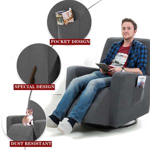 Couverture de chaise de massage fauteuil inclinable canapé gamer chaise couverture inclusive protectrice élastique détente le salon de fauteuil