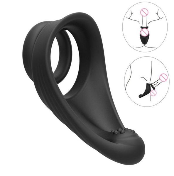 Masaje de polla Anillo Lock Sperm Erection Manga Retraso Eyaculación Juguetes sexuales para hombres Productos íntimos Shop 6493215