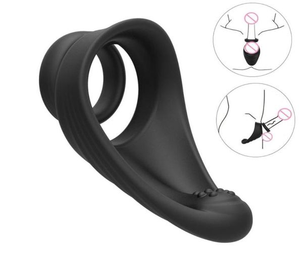 Masaje de polla Anillo Lock Sperm Erection Manga Retraso Eyaculación Juguetes sexuales para hombres Productos íntimos Sex Shop6630582