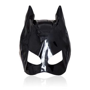 Cosplay de Massage pour adultes, jeux d'amour Sexy, masque en cuir verni fin, jouets Sexy pour femmes, masque fétiche, capuche de Bondage, produits érotiques et Sexy