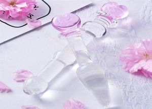 Massage cristal verre godes produits de sexe gay godemichet anal perles de stimulation anale vaginale pénis pour femmes Plug Anal Sex Toys306h3979851