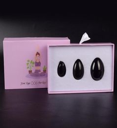 Massage œufs forés d'obsidienne naturelle yoni œuf baguette femme kegel exerciseur jade masseur muscles vaginaux resserrer la balle de santé car8135469